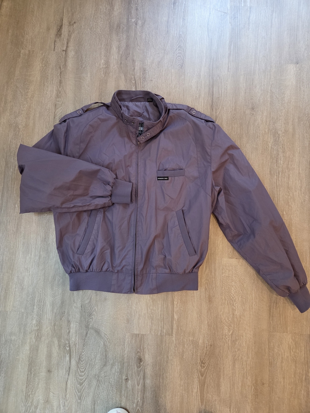 Members Only Lightweight Windbreaker Jacket - Purple